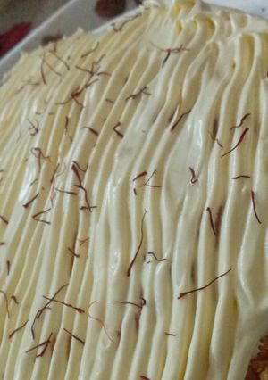 صورة لوصفة كيكة الزعفران 🍰