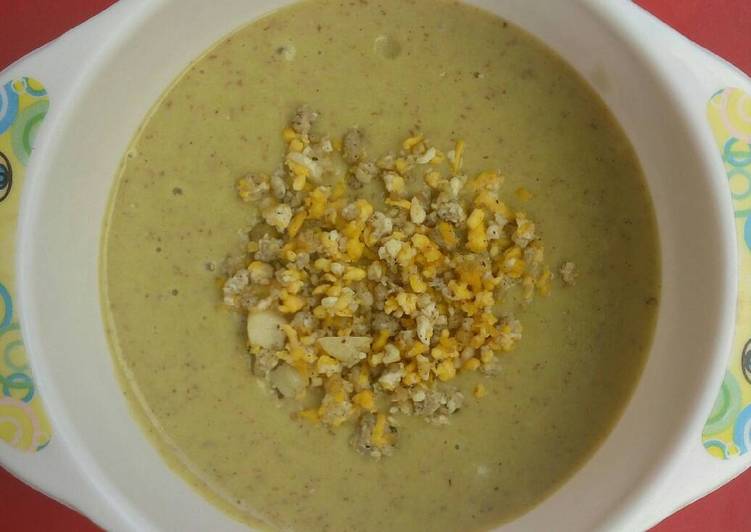 Resep MPASI 8m+ : Bubur Belut Merah-Putih 4* + Evoo Anti Gagal