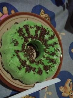Foto resep Brownies kukus pandan Tanpa mixer
