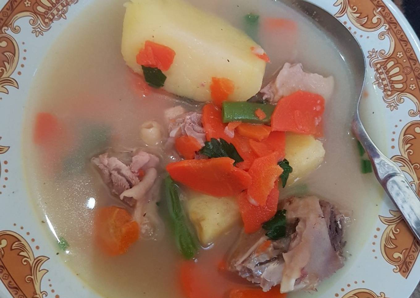 Sup ayam kampung dengan PRonas