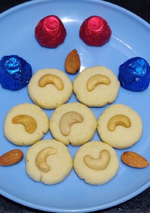 A picture of Eggless Butter Cookies.