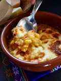Humita con Queso y Chorizo Colorado