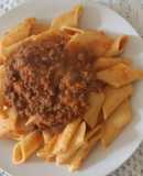 Macarrones con salsa