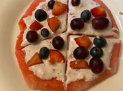 A picture of orange and water melon