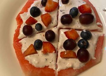 Ultimate, Prepare Watermelon pizza fruit pizza Restaurant Style