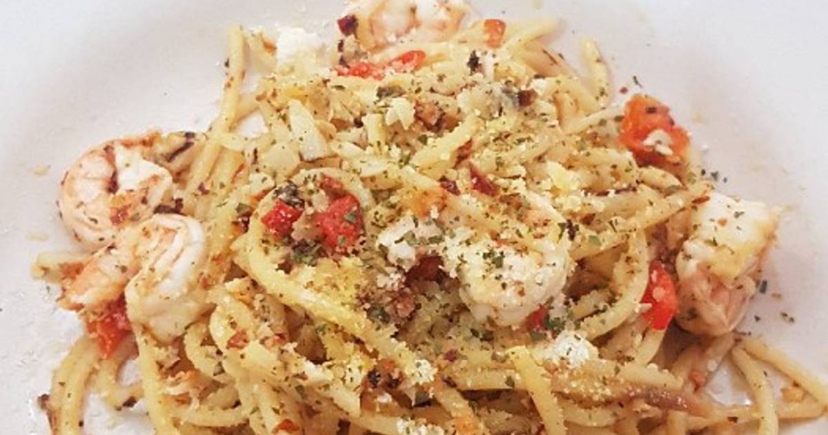 543 resep  aglio  olio  prawn enak dan sederhana ala rumahan 