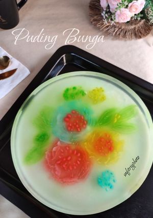 Foto resep Puding Bunga Metode Suntik
