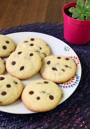 Una foto de Galletas con chips de chocolate