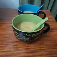 A picture of Besan soup(besan shera).