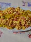 Uova strapazzate, peperone e salmone