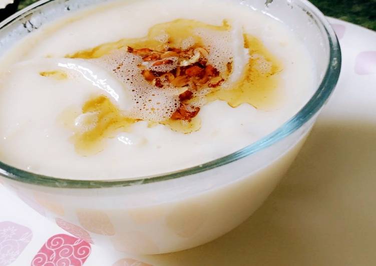 Recipe of Quick Noodles with Almond Milk boiled