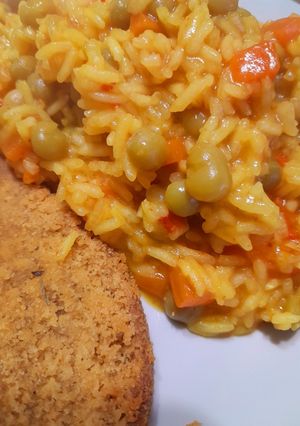 Una foto de Arroz con azafrán