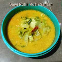 A picture of 101. Sawi Putih Kuah Santan.