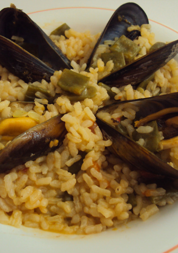 Una foto de Arroz meloso de mejillones