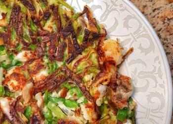 Recipe: Yummy Pajeon spring onion pancakes
