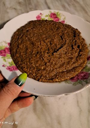 عکسی از دستور پوره بادمجان و عدس😋