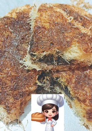 A picture of Stovetop Kunafa with Chocolate.