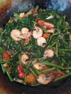 Foto resep Kangkung udang saos tiram
