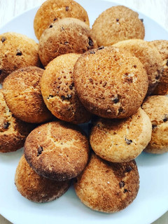 Foto di Biscotti per la colazione con gocce di cioccolato