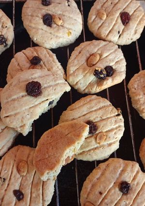 Una foto de Galletitas de avena con pasas de uvas