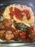 Stew with Meatballs and White Rice