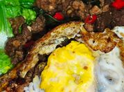 Gambar ayam giling, daun basil
