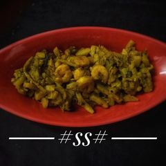A picture of Mixed vegetables with Prawn #Cookpad.