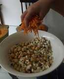 Garbanzos con verduras al pulque