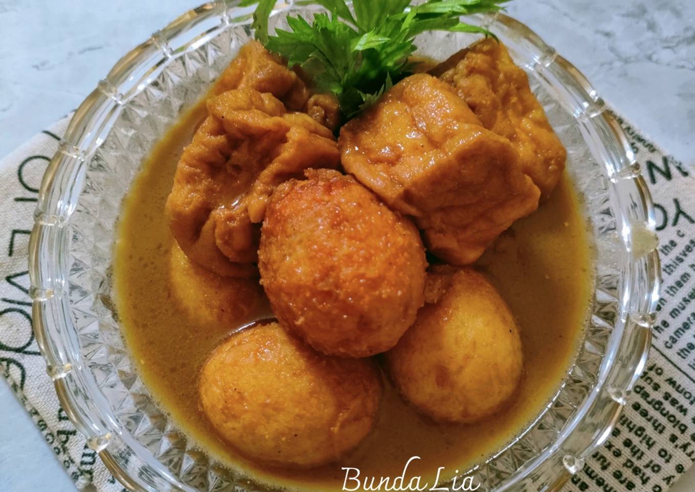 Semur Santan Tahu Telur