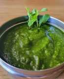Fresh mango and mint chutney