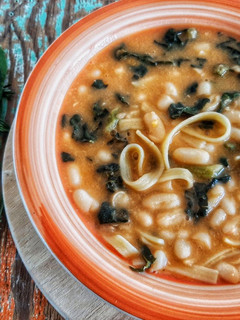 Foto di Pasta e fagioli con cavolo nero