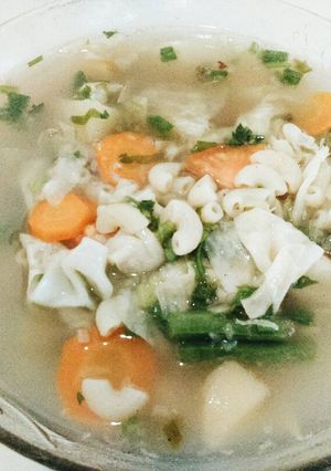 Foto resep Sup makaroni segar