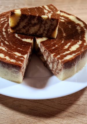 Foto resep Puding roti tawar zebra