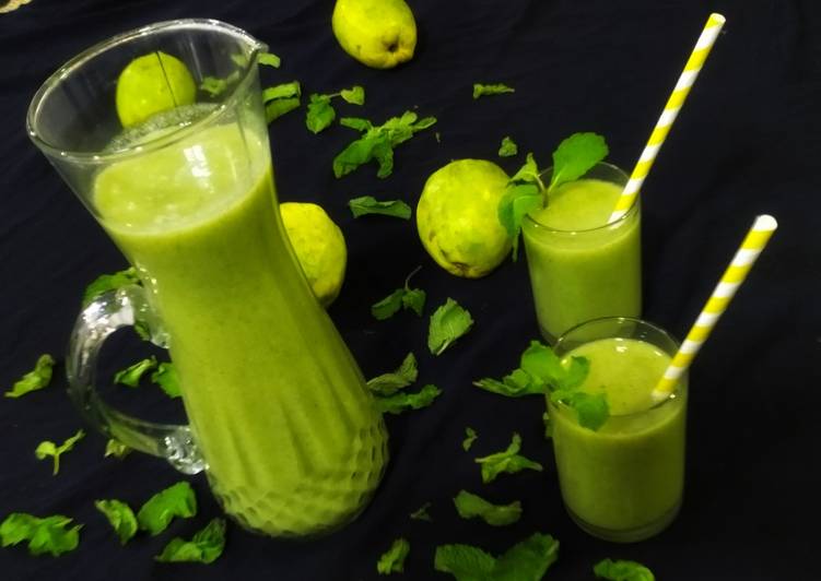 How to Make Quick Guava mint juice