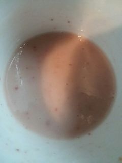 Una foto de Licuado de banana y fresa