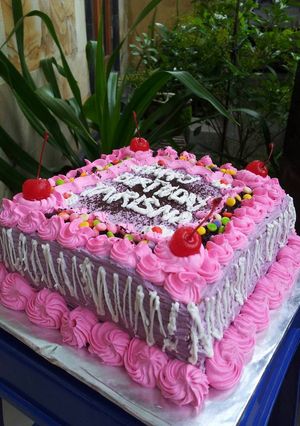 Foto resep Cake Ultah For U Simpel 6 Telur#
