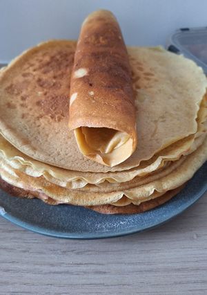 Une photo de Crepe lait amande