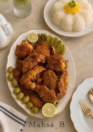 عکسی از دستور مرغ سوخاری