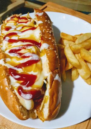 Una foto de Perro caliente caseros