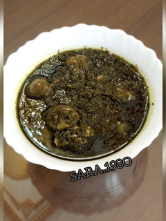 عکسی از دستور خورشت گوجه سبز