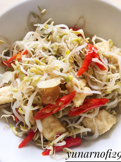 Foto resep Tumis tauge + tahu