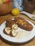 Keto Chicken Cordon Bleu with Dijon Cream