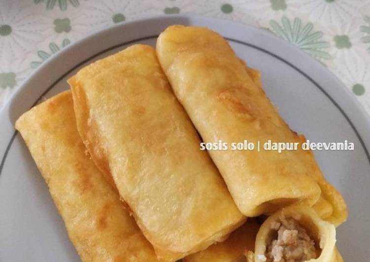 resep cara buat Sosis solo, nyumm ??