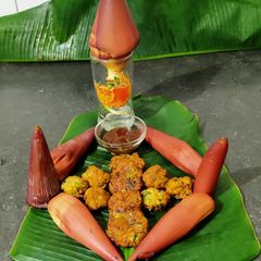 A picture of Banana Flower vada.
