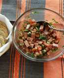 Botana de queso de puerco