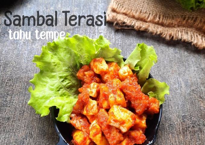 Sambal terasi tahu tempe