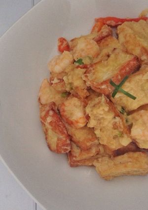 Foto resep Tofu Goreng Telur Asin