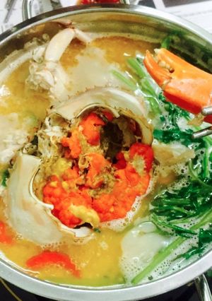 Hình của món Cua gạch nấu chao.