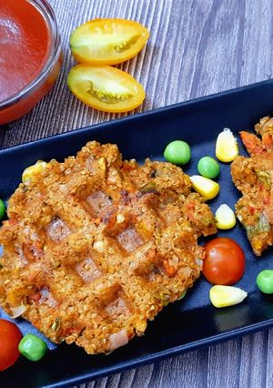 A picture of Quinoa Waffle Bites.