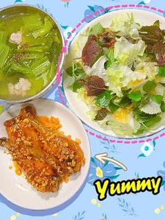 Hình của món Đùi gà chiên sốt mắm tỏi.